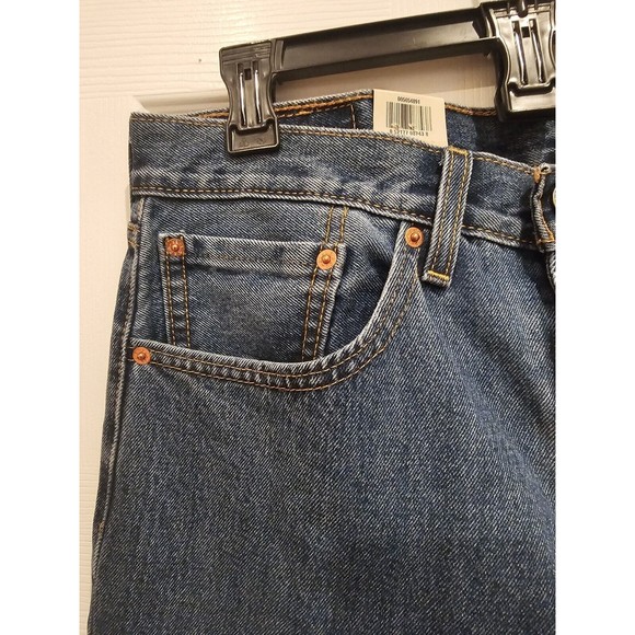 Levi's 505 Men's 505-4891 Regular Extra Room,  Straight Leg jeans Blue 34wx30 - Picture 2 of 11